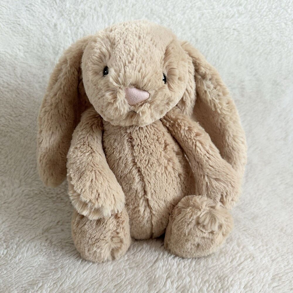 Jellycat London Medium Bashful Honey Bunny Rabbit 12” Plush Stuffed Animal Toy